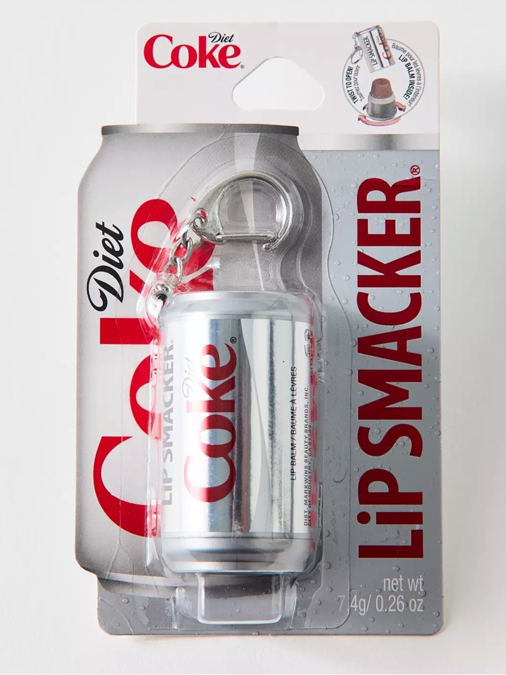 Coca Cola Diet Coke Lip Smacker Keychain Bag Charm Mini